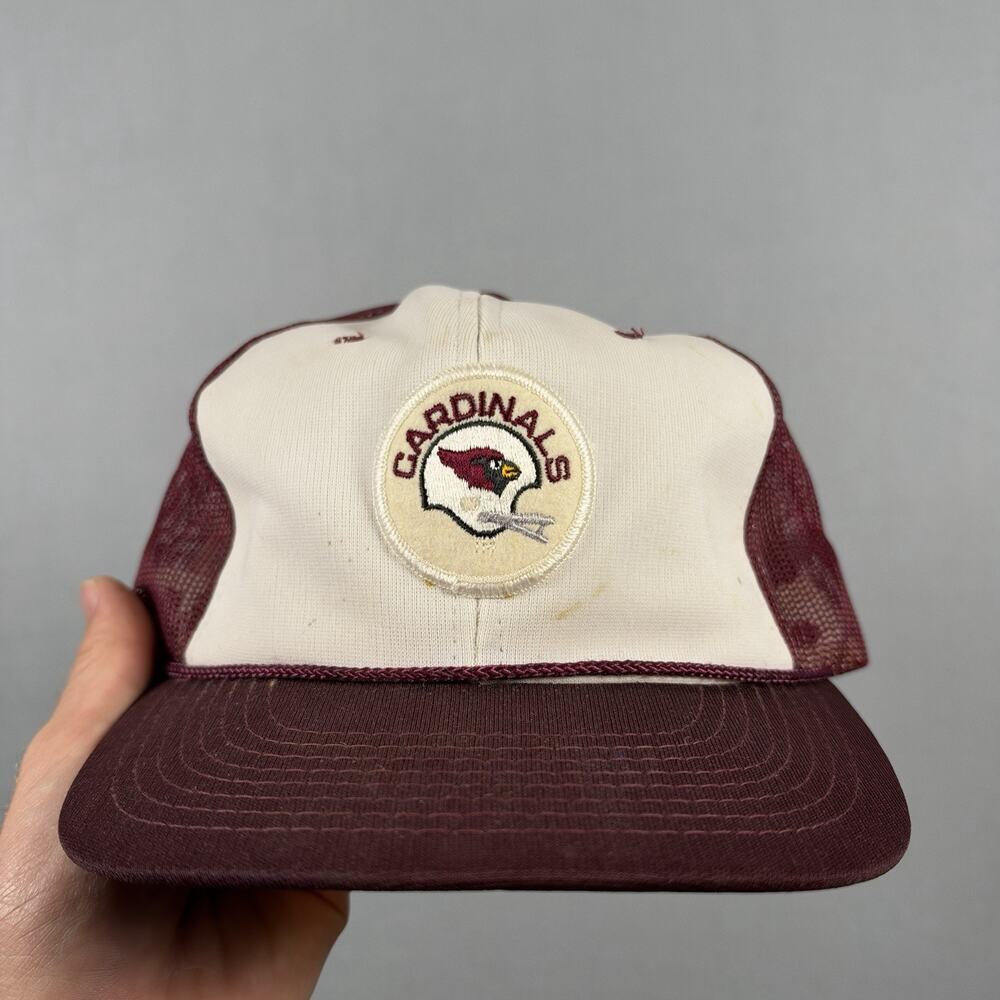 VTG AJD St. Louis Football Cardinals Mesh 70’s 80’s NFL Snapback Hat Cap Patch